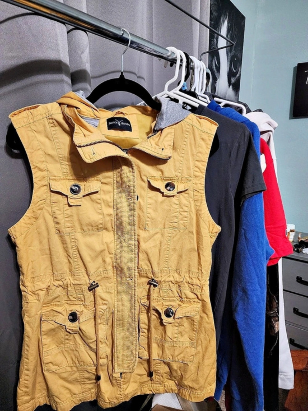 Switch Hoods Utility Vest Yellow Size Medium